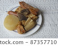Oden dish on the plate ① 87357710