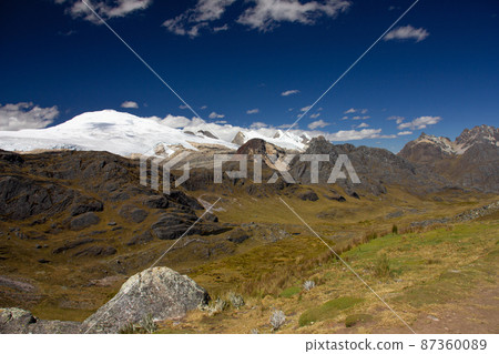 Beautiful mountains landscapes in Cordillera Huayhuash, Peru, South America Beautiful mountains landscapes in Cordillera Huayhuash, Peru, South America 87360089