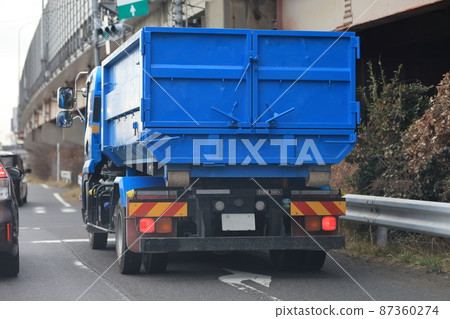 Image of industrial waste collection and transportation vehicle Image of industrial waste collection and transportation vehicle 87360274
