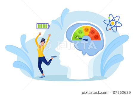 Low Stress level, good mood indicator.... - Stock Illustration ...