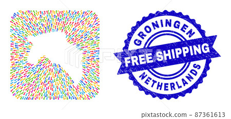 Free Shipping Grunge Stamp and Groningen Province Map Moving Inverted Mosaic Free Shipping Grunge Stamp and Groningen Province Map Moving Inverted Mosaic 87361613