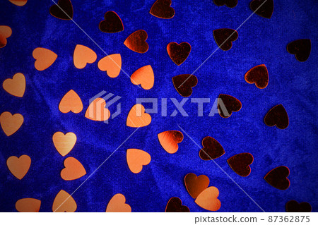 Valentine's day background with hearts.A heart on a blue background. Valentine's day background with hearts.A heart on a blue background. 87362875