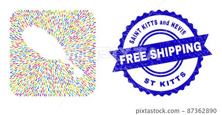 Free Shipping Rubber Badge and St Kitts Island Map Evacuation Hole Mosaic Free Shipping Rubber Badge and St Kitts Island Map Evacuation Hole Mosaic 87362890