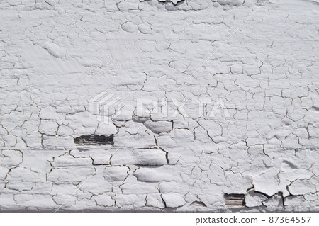 Cracked white paint Cracked white paint 87364557