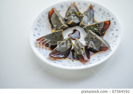 中國食物開胃菜世紀雞蛋 中國食物開胃菜世紀雞蛋 87364592