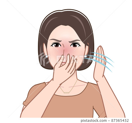 一個帶著氣味擺姿勢的女人 一個帶著氣味擺姿勢的女人 87365432