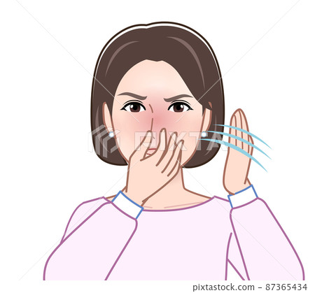 一個帶著氣味擺姿勢的女人 一個帶著氣味擺姿勢的女人 87365434