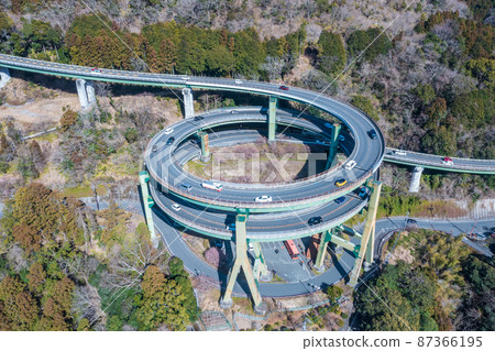 鳥瞰“靜岡縣”河津七尾環路橋 87366195