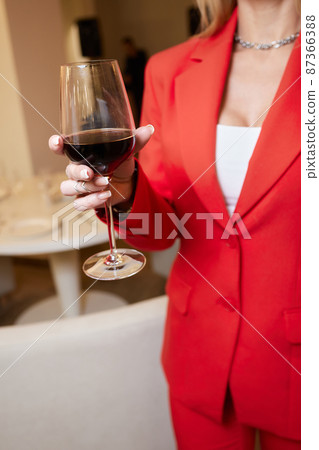 close-up of gorgeous woman with a glass of champagne. party and holiday celebration. close-up of gorgeous woman with a glass of champagne. party and holiday celebration. 87366388