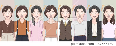 8 beautiful women 87366579