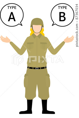 女兵擺姿勢，推薦A和B 87367034