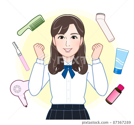 年輕女性和美容護理產品 年輕女性和美容護理產品 87367289