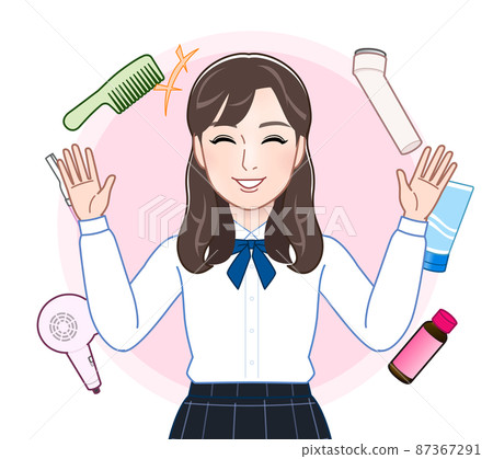 年輕女性和美容護理產品 年輕女性和美容護理產品 87367291