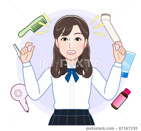 年輕女性和美容護理產品 年輕女性和美容護理產品 87367295