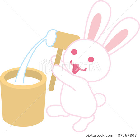 Rabbit rice cake - Stock Illustration [87367808] - PIXTA