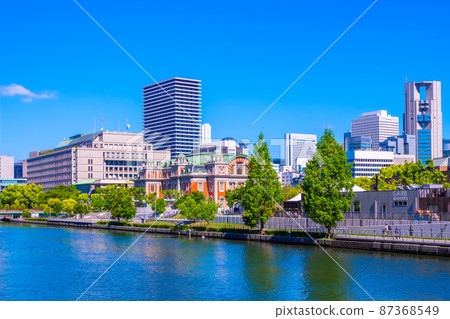 Urban landscape of Osaka Nakanoshima 87368549