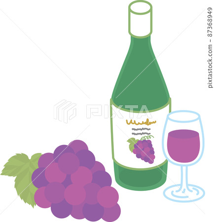 Red wine and grapes Red wine and grapes 87368949