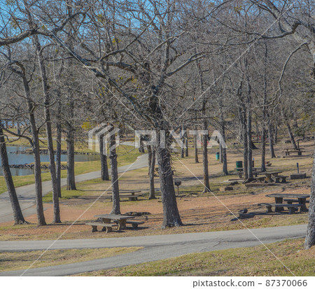 Beautiful Raymond Gary State Park over looking Raymond Gary Lake, Fort Towson, Choctaw County, Oklahoma 87370066