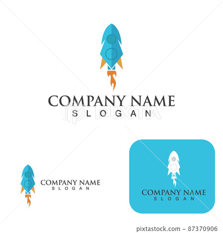Rocket logo  icons set Free Vector 87370906