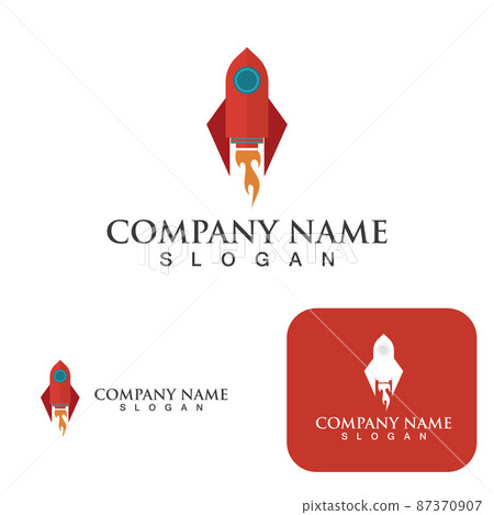 Rocket logo  icons set Free Vector 87370907