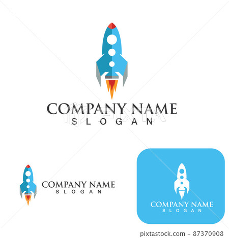 Rocket logo  icons set Free Vector 87370908