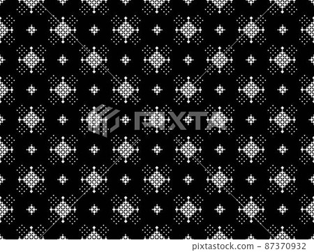 Geometric Ethnic pattern design for background or wallpaper. 87370932