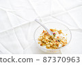 推薦早餐。玉米片 87370963