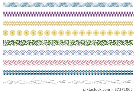 Japanese pattern decorative line 87371003