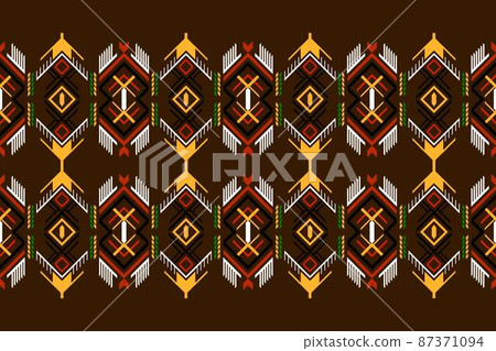 Geometric ethnic oriental seamless pattern traditional Design for background,carpet,wallpaper.clothing,wrapping,Batik fabric,Vector illustration.embroidery style - Sadu, sadou, sadow or sado Geometric ethnic oriental seamless pattern traditional Design for background,carpet,wallpaper.clothing,wrapping,Batik fabric,Vector illustration.embroidery style - Sadu, sadou, sadow or sado 87371094
