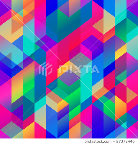 Colored geometric pattern Colored geometric pattern 87372446