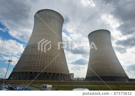 Concrete towers of Nuclear Power Plant 87373632