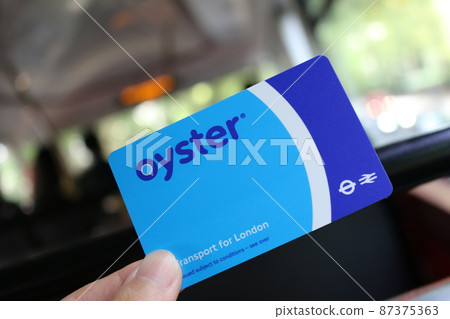 oyster card, ic card, london 87375363