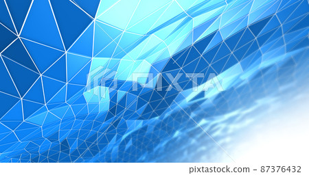 數字波形圖案、線框 3D、波形模型 數字波形圖案、線框 3D、波形模型 87376432