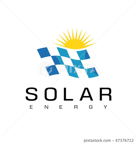 Solar Cell Logo Design Template Solar Cell Logo Design Template 87376722