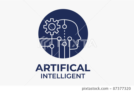 Artificial intelligence vector icon isolated on white background for graphic and web design. 87377320