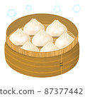 蒸籠裡的小籠包 87377442