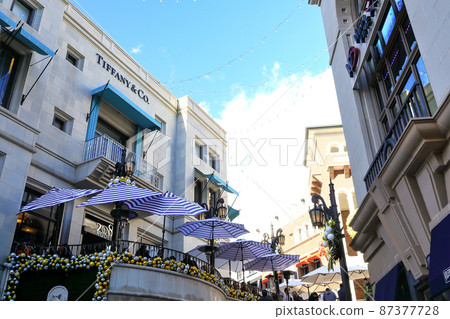 Beverly Hills Rodeo Drive Cityscape Los Angeles, California Beverly Hills Rodeo Drive Cityscape Los Angeles, California 87377728
