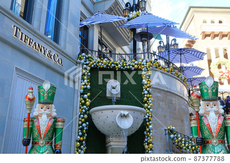 Rodeo Drive In Beverly Hills, Los Angeles, California Stock Photo