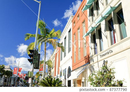 Beverly Hills Rodeo Drive Cityscape Los Angeles, California 87377790