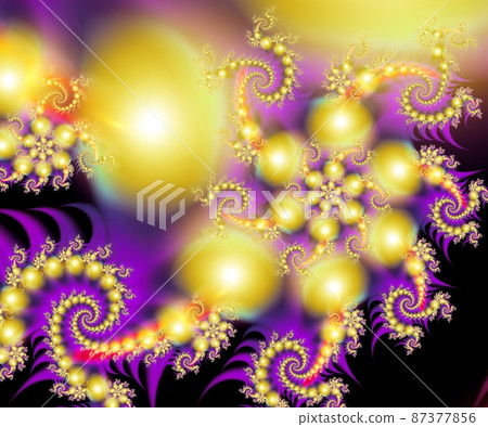 Computer generated abstract colorful fractal artwork 87377856