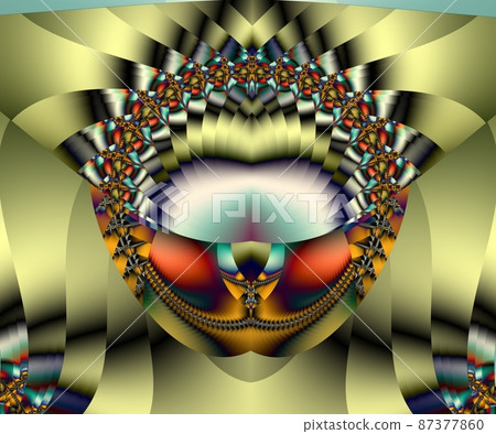 Computer generated abstract colorful fractal artwork 87377860