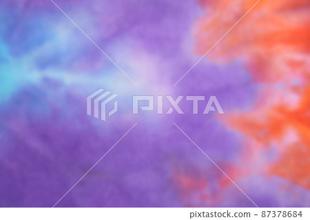 Blurred abstract tie dye multicolor fabric cloth pattern texture Blurred abstract tie dye multicolor fabric cloth pattern texture 87378684