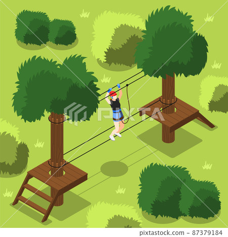 Adventure Park Isometric Background Adventure Park Isometric Background 87379184