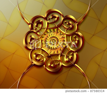 3D rendering combo creative colorful graphics artwork 87380314