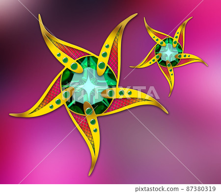 3D rendering combo creative colorful graphics artwork 87380319