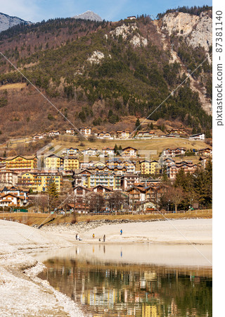 Molveno Village Trentino Italy - Tourist Resort on the Coast of Lake Molveno 87381140