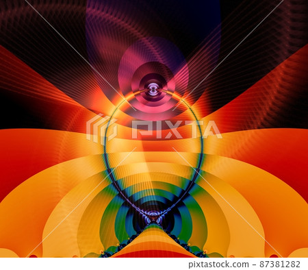 Computer generated abstract colorful fractal artwork 87381282