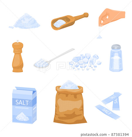 Sea Salt Icon Set 87381394