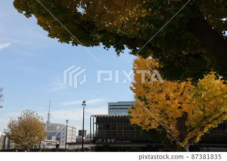 Scenery of Ueno Park Exit of JR Ueno Station, Taito-ku, Tokyo Scenery of Ueno Park Exit of JR Ueno Station, Taito-ku, Tokyo 87381835