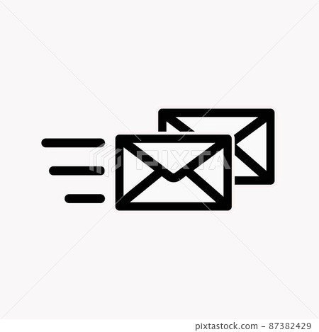 Message email icon symbol vector illustration. High quality black style vector icons 87382429
